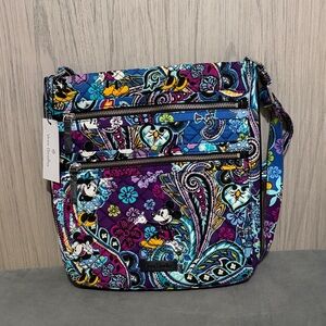 Vera Bradley Purple and Blue Disney Crossbody Bag